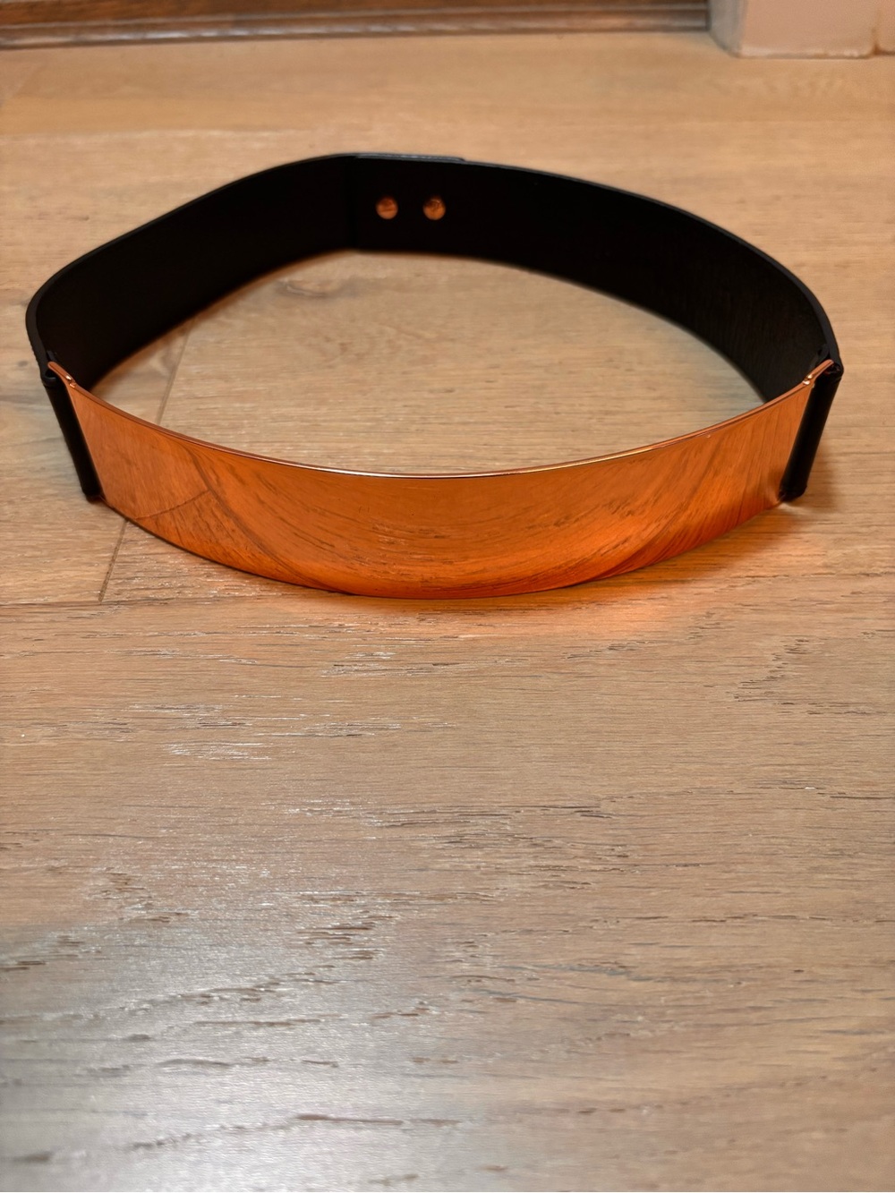 Nicholas Roxanne Rose Gold Plate Belt - size - small